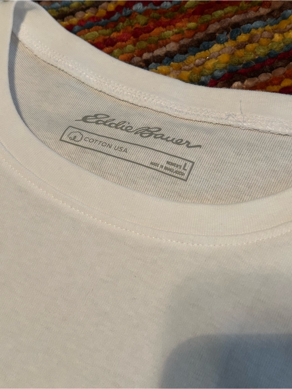 Eddie Bauer Women's Long Sleeve cotton Crewneck Tops size large - Picture 3 of 6
